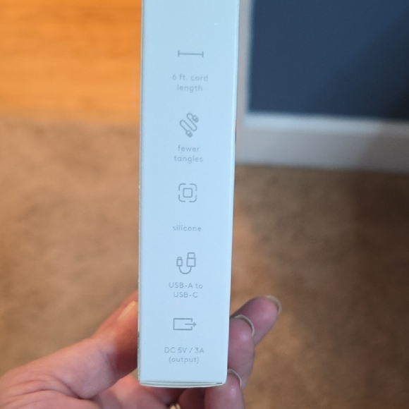 Heyday Orange USB-A to USB-C Soft-Touch Cable - Picture 2 of 3